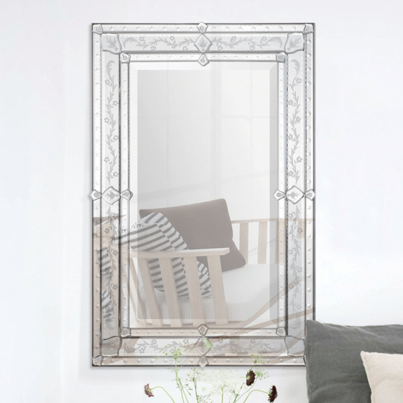Rosdorf Park Rectangle Glass Wall Mirror & Reviews Wayfair